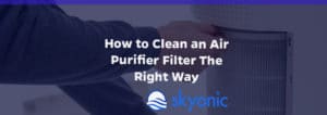 cleaning of the air purifier filter